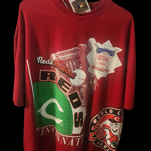 Mitchell & Ness Red Cincinnati Reds Tee - Picture 1 of 7
